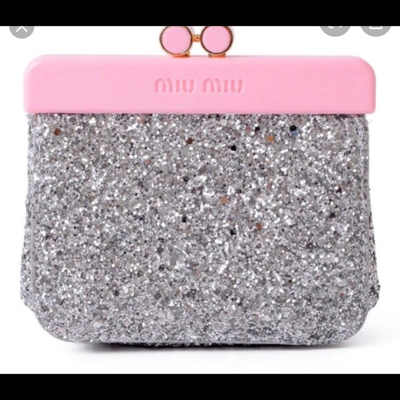 Miu Miu Handbags - MIU MIU GLITTER POUCH